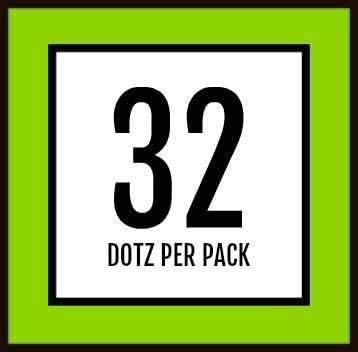 Golfdotz - USGA Rule Conforming Golf Ball Markers, Golf Ball Stickers for Marking Balls, No More Smearing from Stamps, Gifts for Golfers, Dads, and Retirees, (18-32-Count)