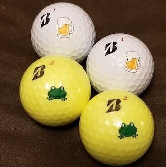 Golfdotz - USGA Rule Conforming Novelty Golf Ball Markers, Golf Ball Stickers for Marking Balls, No More Smearing from Stamps, Gifts for Golfers, Dads, and Retirees, (CreaturesCollection; 18-32 Count)