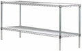 Omega Stainless Steel Shelves, 21" Deep x 30" Wide x 34" High 2 Tier Heavy Duty Wire Shelving Unit for Kitchen Garage Office Restaurant Warehouse 800-lb Per Shelf Weight Capacity