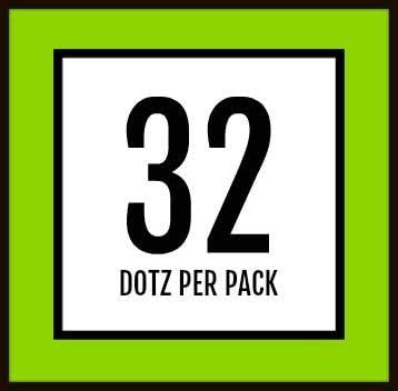 Golfdotz - USGA Rule Conforming Novelty Golf Ball Markers, Golf Ball Stickers for Marking Balls, No More Smearing from Stamps, Gifts for Golfers, Dads, and Retirees, (USA Collection; 32-Count)