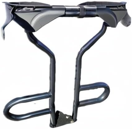 Golf Bag Holder fits on Golf Cart Rear Seat Grab Bar, for ICON OEM Round Tube Style Grab Bars, No Drilling Required