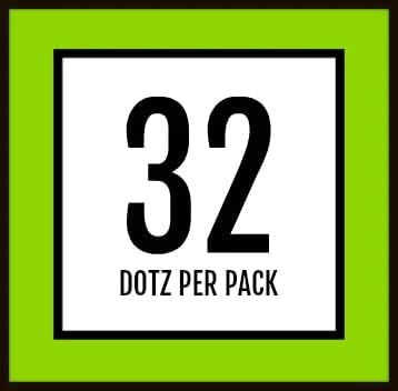 Golfdotz - USGA Rule Conforming Golf Ball Markers, Golf Ball Stickers for Marking Balls, No More Smearing from Stamps, Gifts for Golfers, Dads, and Retirees, (18-32-Count)