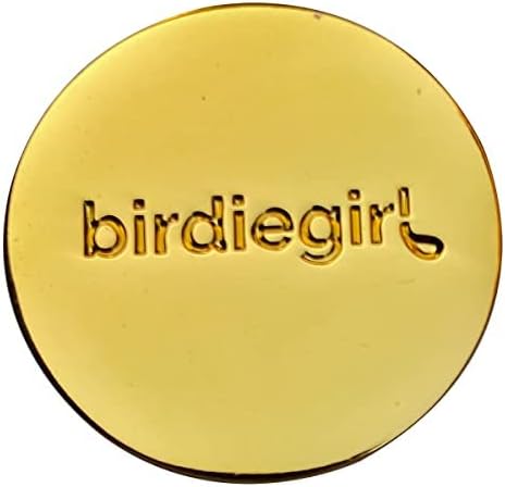 Birdie Girl Women's Golf Ball Marker Hat Clip, Magnetic Golf Ball Marker, Golf Bag Accessories