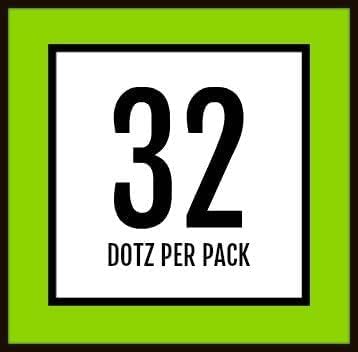 Golfdotz - USGA Rule Conforming Novelty Golf Ball Markers, Golf Ball Stickers for Marking Balls, No More Smearing from Stamps, Gifts for Golfers, Dads, and Retirees, (USA Collection; 32-Count)