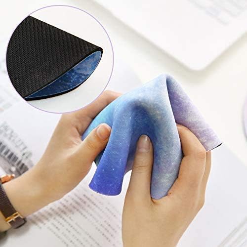 Mouse Pad Purple Dog Cat Paw Heart Pink, Round Mousepad, Non-Slip Rubber Base Mouse Mat for Laptop and Computer