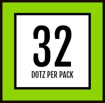 Golfdotz - USGA Rule Conforming Novelty Golf Ball Markers, Golf Ball Stickers for Marking Balls, No More Smearing from Stamps, Gifts for Golfers, Dads, and Retirees, (USA Collection; 32-Count)