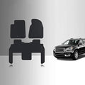 TOUGHPRO Floor Mats Accessories Set (Front Row+2nd Row) for GMC Acadia (2nd Row Bucket Seats) All Weather Black Rubber 2007 2008 2009 2010 2011 2012 2013 2014 2015 2016