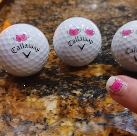 Golfdotz - USGA Rule Conforming Novelty Golf Ball Markers, Golf Ball Stickers for Marking Balls, No More Smearing from Stamps, Gifts for Golfers, Dads, and Retirees, (CreaturesCollection; 18-32 Count)