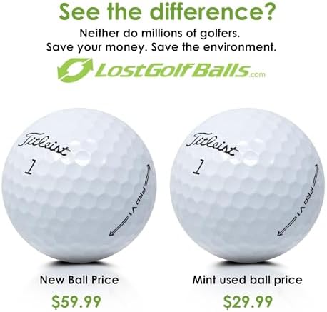 LostGolfBalls Chrome Soft Golf Balls – 96 Mint Used Balls Compatible with Callaway – Cleaned & Graded
