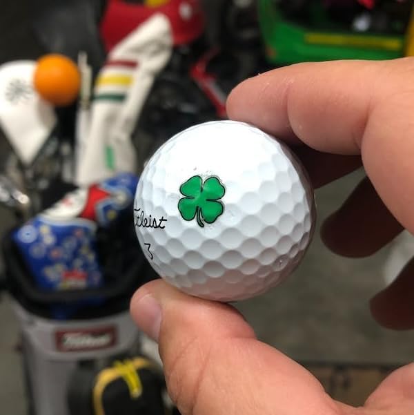 Golfdotz - USGA Rule Conforming Golf Ball Markers, Golf Ball Stickers for Marking Balls, No More Smearing from Stamps, Gifts for Golfers, Dads, and Retirees, (18-32-Count)