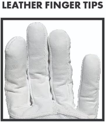 Team Golf NCAA Men's Left Hand Golf Glove, For Right Handed Players, One Size, Includes Removable Double-Sided Magnetic Ball Marker