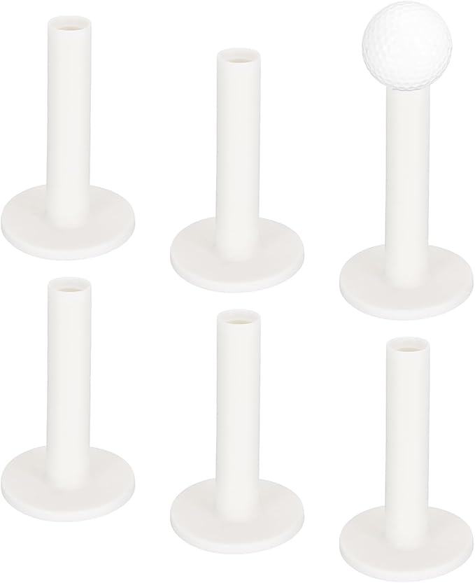 Rubber Golf Tees [] - Flexible Stable Ball Holder Use for Home & Outdoor & Indoor Tall Training Driving Range - [] Hitting Mats