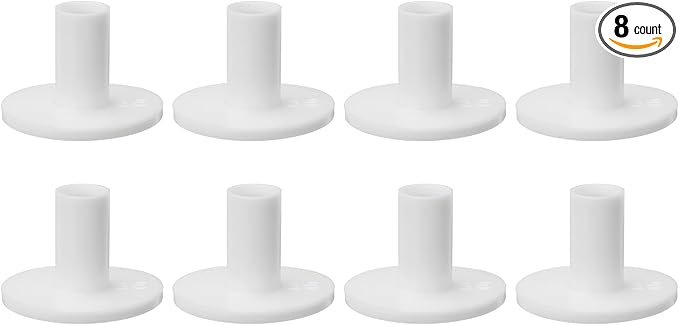 PATIKIL Rubber Golf Tee, 8 Pack 1.4 Inch Golf Practice Tees Training Driving Range Tee Stable Golf Ball Holder for Outdoor Indoor Hitting Mat Golf Mat, White