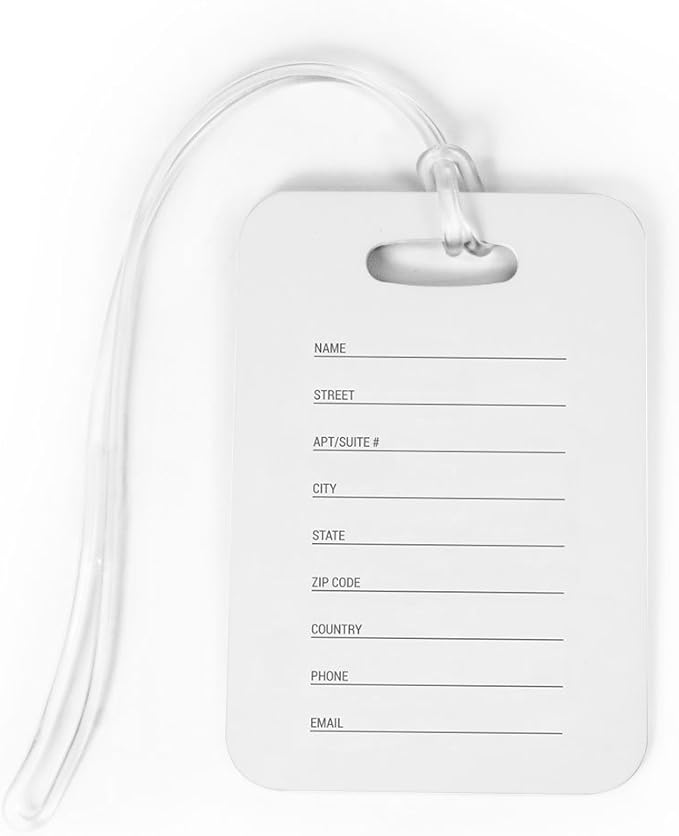 ChalkTalkSPORTS Golf Luggage & Bag Tag | Personalized Crossed Golf Clubs | Standard Lines on Back | Small | Black/Yellow