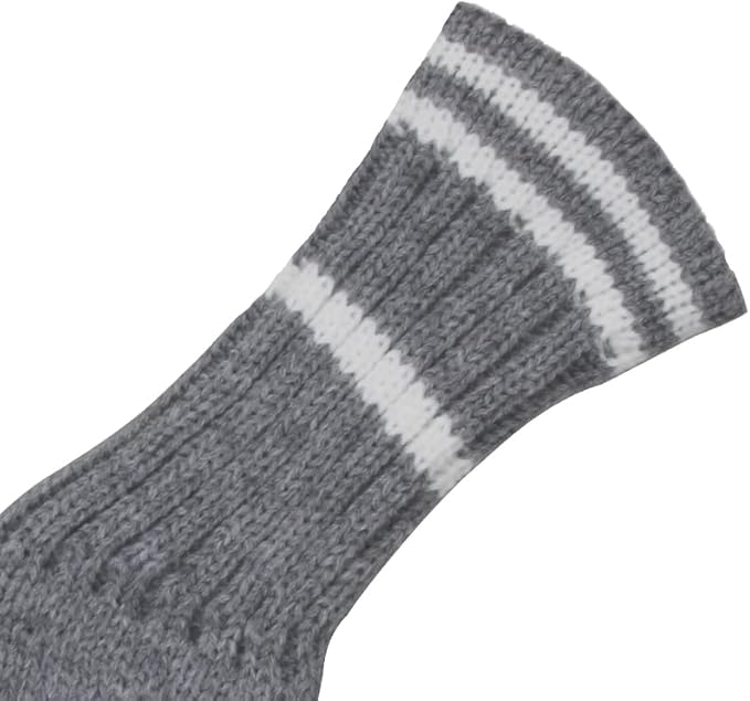 Scott Edward 1/7/10 Pcs Knitted Golf Club Head Covers for Irons Wedge Cuteness and Basically Socks Shape Washable Golf Club Head Protector on Classic Stripes Style，Double Sided Customization