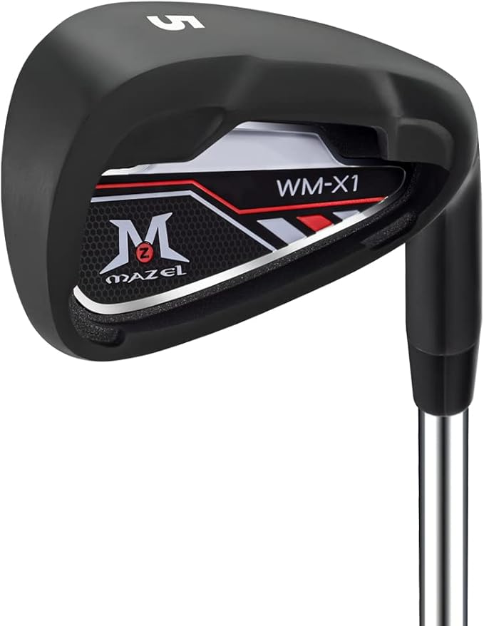 MAZEL WM-X1/2 Individual Men Golf Club Irons 1,2,3,4,5,6,7,8,9,Pitching Wedge,Approach Wedge,Sand Wedge with Graphite/Steel Shafts for Right Handed