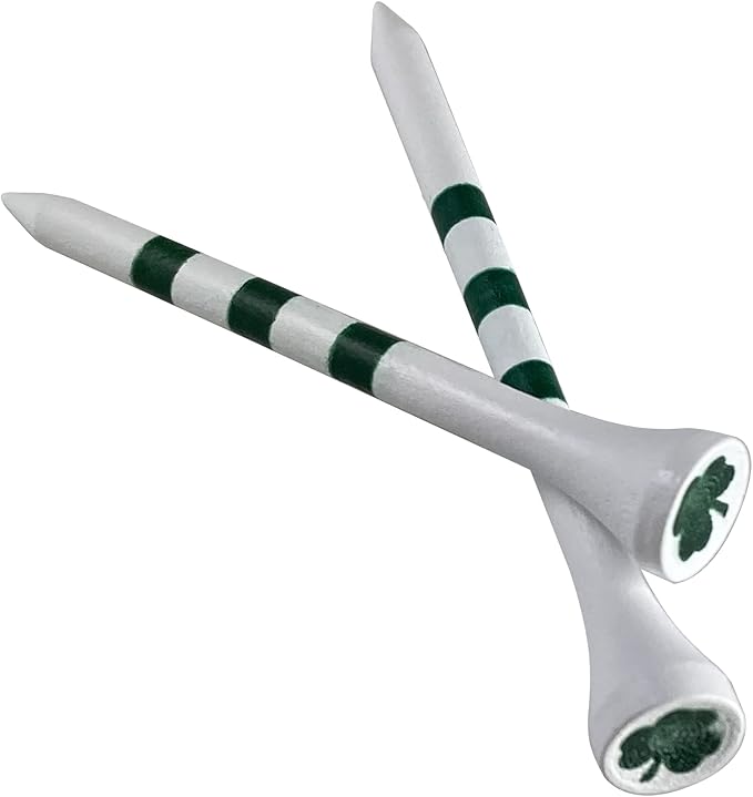 PrideSports Shamrocks Wooden Golf Tees - 2-3/4 Inch, 45 Count - Special Edition - Perfect for St. Patrick's Day