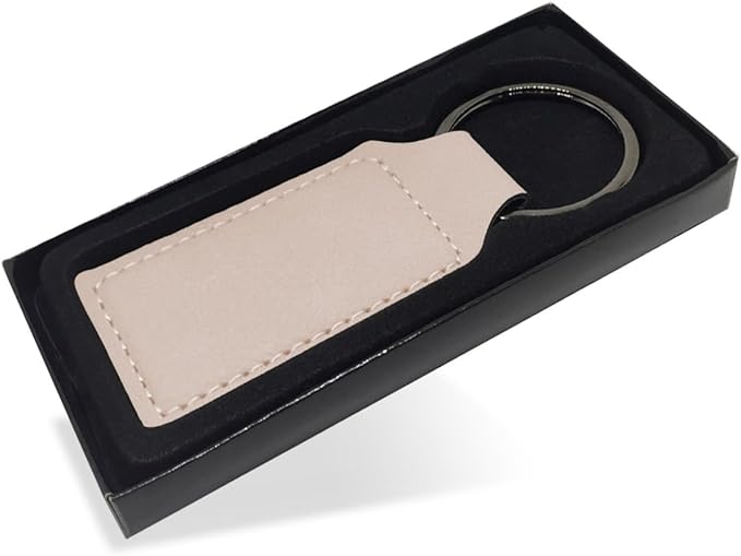 LaserGram Rectangle Keychain, Disc Golf, Personalized Engraving Included