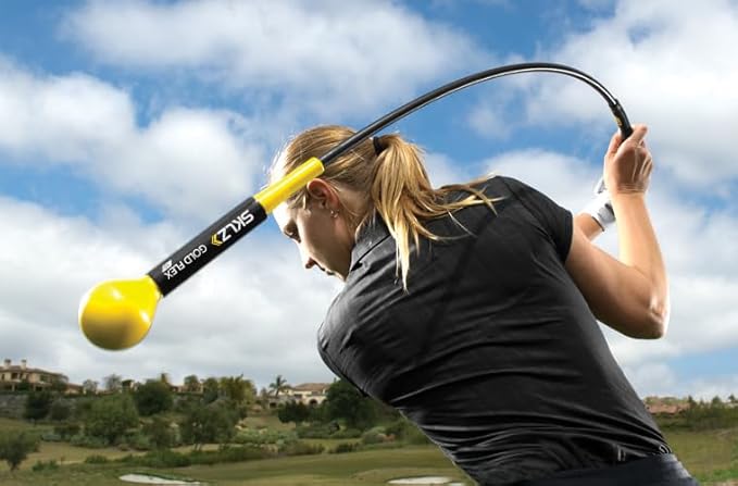 SKLZ Golf Swing Trainer and Warm Up Tool- Essential Golf Accessories for Golfers, Increase Swing Speed, Distance, Balance and Grip Strength