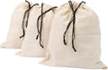 Organic Cotton Shoes Storage Bags - Convenient Shoe Bags for Travel & Storage - Dust Proof Sneaker Bags - Easy to Pack, Convenient to Carry & Foldable Shoes Drawstring Bags (3 Large: 23"x19")