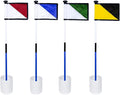 Golf Flagstick 3ft,Golf Flag Hole Cup Set Double-Sided Putting Green Flags for Backyard Putting Green Driving Range Practice Two-Section Design Portable