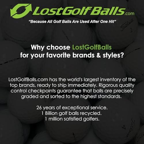 LostGolfBalls TP5 X Golf Balls – 96 Mint Used Balls Compatible with Taylormade – Cleaned & Graded