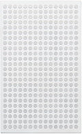 Golf Club & Golf Ball, White Reflective Dot Stickers, 3M Weatherproof Decals for Enhanced High Speed Camera Detection and Simulators, 1/4 Inch Size, Pack of 546