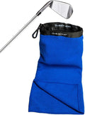 Club Scrub Towel Pro, Golf Club and Ball Cleaning Pouch with Attached Towel, Waterproof Exterior, Clean Face Technology Liner, Machine Washable, Cleans Club Grooves, Waffle-Weave Microfiber