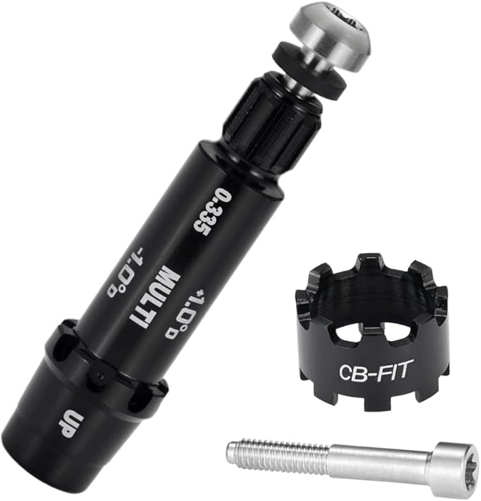 Golf Shaft All Fit Adapter Sleeve with 10pcs Rings Compatible with Titleist/Taylormade/Callaway/Ping/Cobra/Mizuno/PXG/Nike/Srixon Right Hand Golf Heads Change Different Golf Heads by Yourself