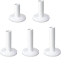 Rubber Golf Tees for Mats,Unbreakable Stable Driving Range Tees for Golf Simulator Practice Mats,5-Piece Mixed Size Set(White)