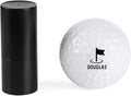 Golf Ball Stamp Personalized Marker - Premium Metal Custom Golf Ball Stamp - Quick-Dry Ink Monogram Identifier - Unique Golfing Accessories Gifts for Men Dad (Black + Black Ink + Iron Box)