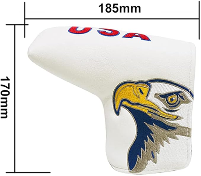 Golf Blade Putter Cover Golf Putter Headcover Synthetic Leather Closure for Scotty Cameron Odyssey Blade Taylormade Ping