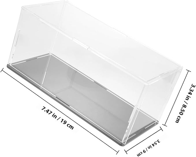 Wakauto Acrylic Golf Ball Display Case Dustproof Transparent Holder Compact Storage Box for Home and Office Decorative Softball Accessory