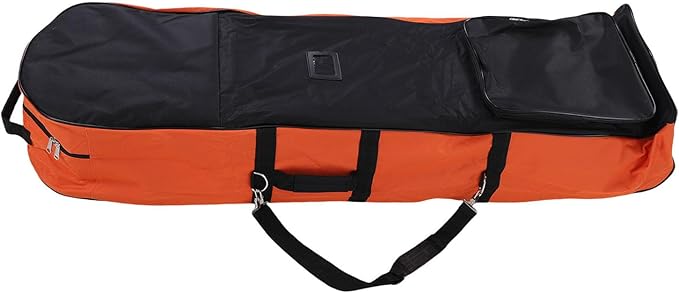 SUNGOOYUE Golf Travel Bag Polyester Foldable Golf Club Cover with Wheels 14.17x8.66x52.36in for Airline Travel Men Accessories