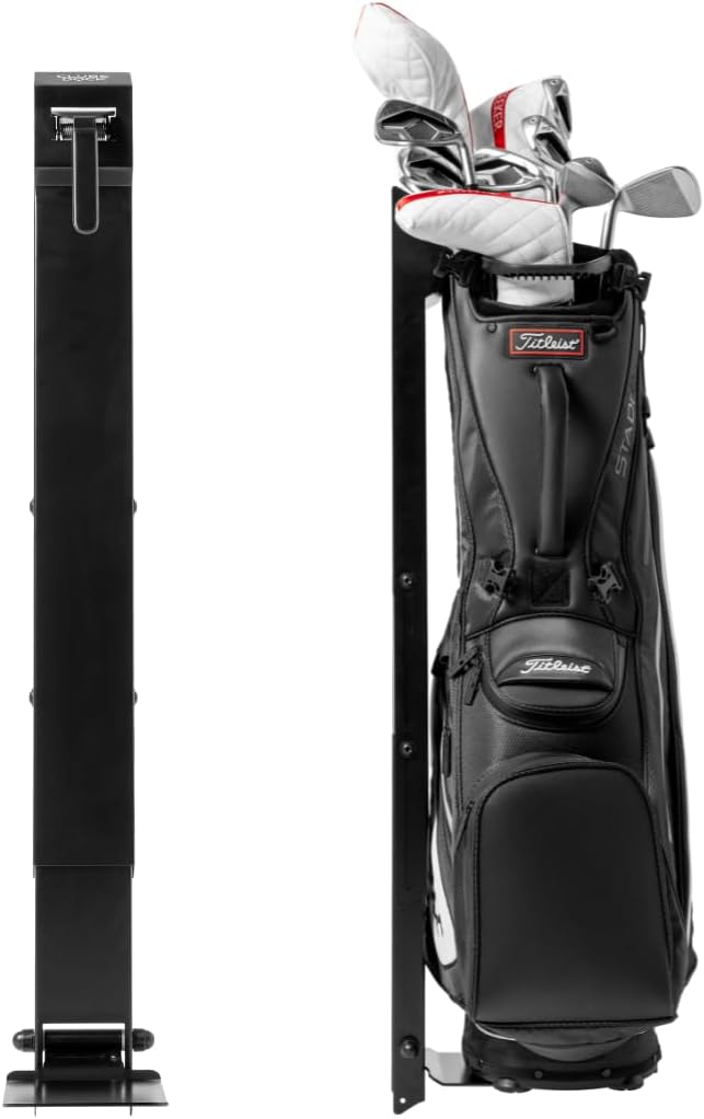 Wall Mount Golf Bag Stand for Storage, Golf Storage Organizer for Garage, Club Dock for Golfing Bag - Regular