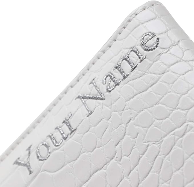 Craftsman Golf Crocodile Pattern Golf Scorecard Holder and Yardage Book Cover Case Protector Also Accept Custom Order with Your Name Stitched Customization Version