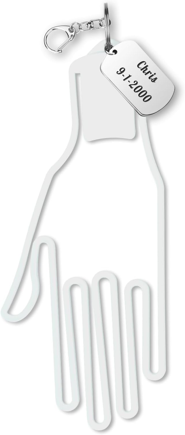 Personalized Custom Golf Gloves Stretcher Support with Engraved Pendant