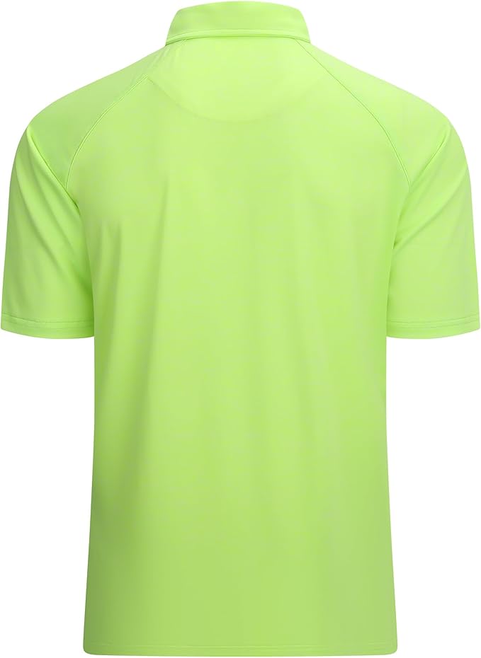 Alex Vando Mens Golf Shirt Moisture Wicking Quick-Dry Short Sleeve Casual Polo Shirts for Men