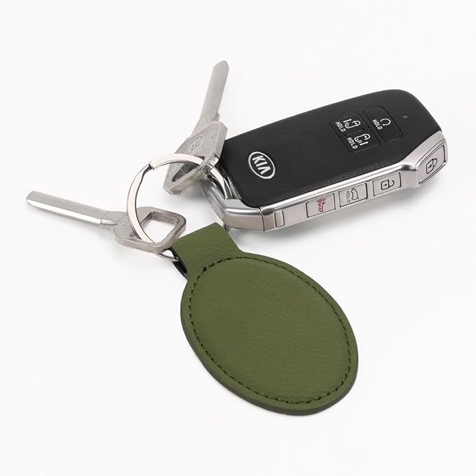 LaserGram Oval Keychain, Golf Ball, Personalized Engraving Included (Camo Green)