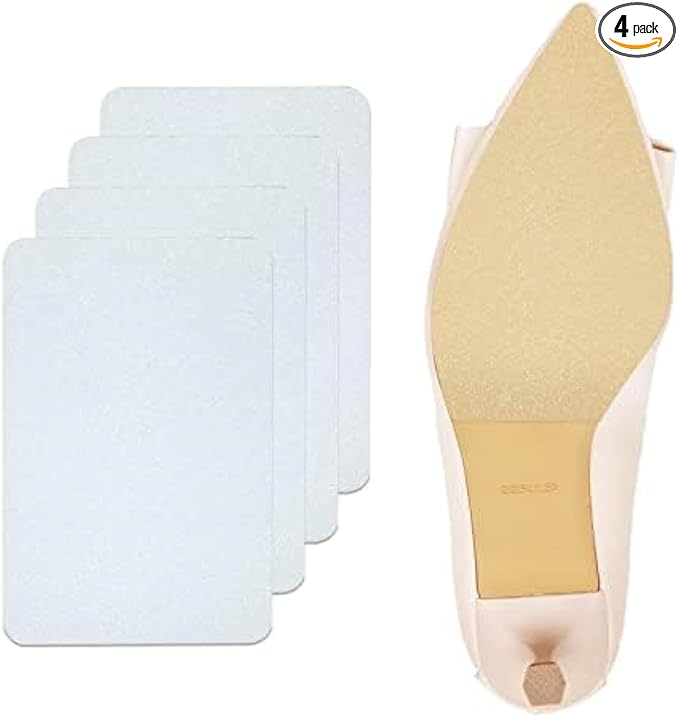 Sole Protector for High Heels, Shoes Grips on Bottom of Shoes,Shoe Bottom Protectors Anti Slip Grips Self Adhesive Silicone Non Slip Shoe Pads