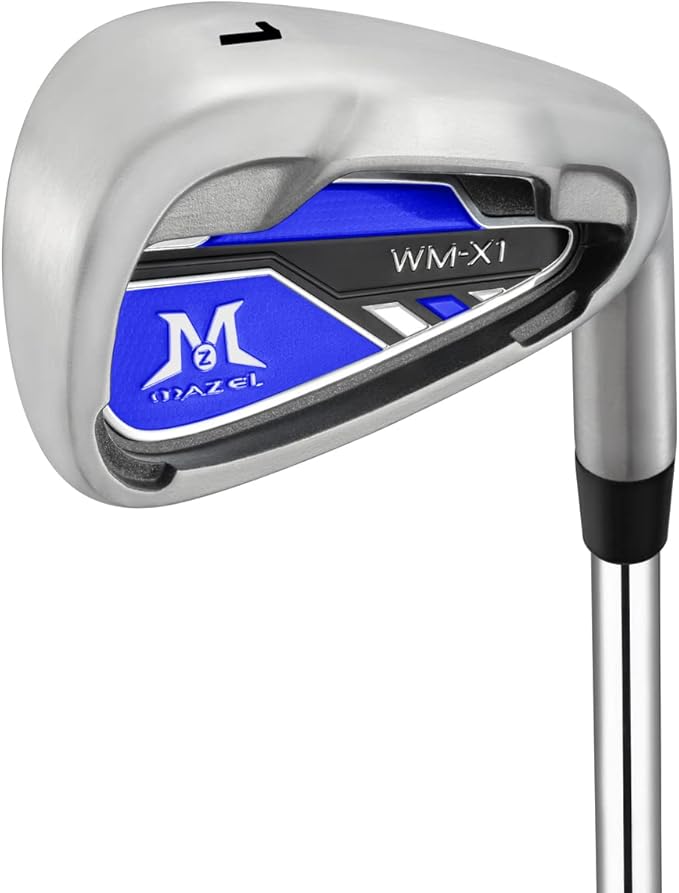 MAZEL WM-X1/2 Individual Men Golf Club Irons 1,2,3,4,5,6,7,8,9,Pitching Wedge,Approach Wedge,Sand Wedge with Graphite/Steel Shafts for Right Handed