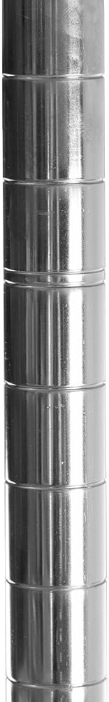 Shelving Inc. 8" d x 18" w Chrome Wire Shelving with 1 Tier Shelf, Weight Capacity 800lbs Per Shelf
