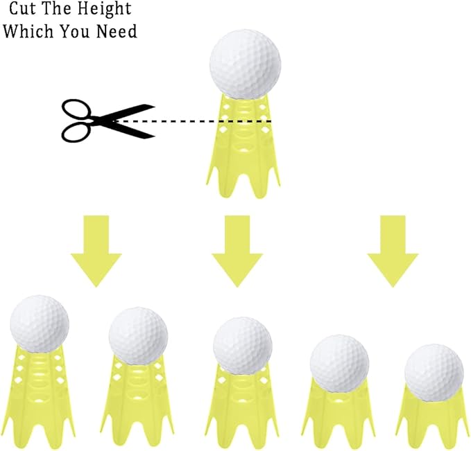 Plastic Golf Tees, Golf Simulator Tees for Home, Outdoor Indoor Golf Tees Simulator Practice Training, Golf Mat Tees for Winter Turf and Driving Range