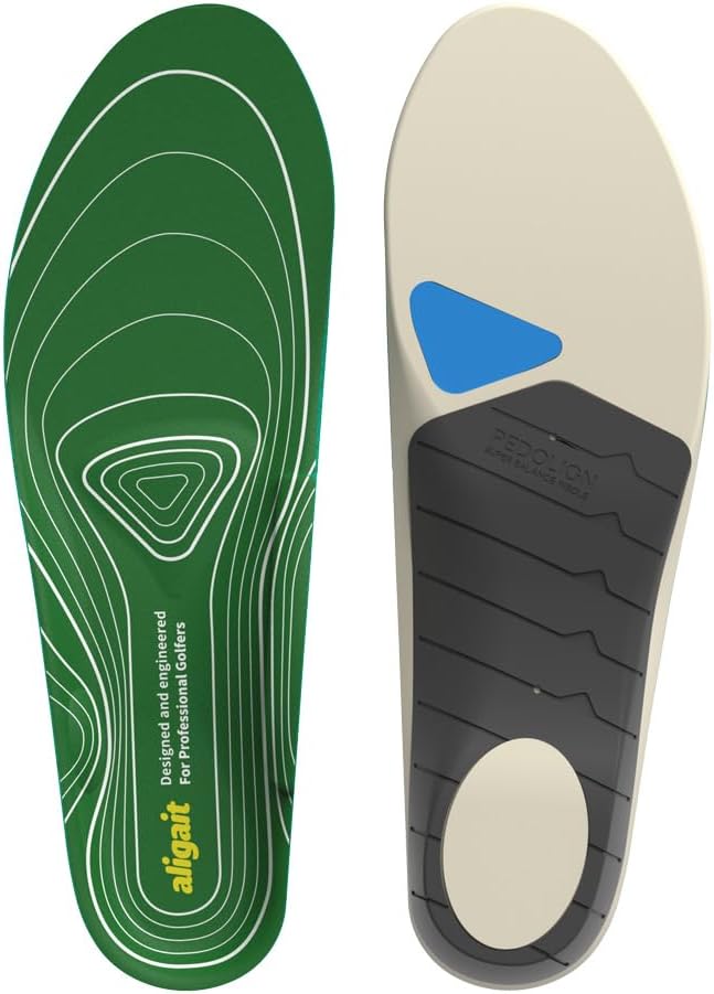 aligait Performance Golf Insoles: Increase Drive Distance, Enhance Swing Stability & Reduce Foot Fatigue (Medium : US (M) 6.5~8.5 / (F) 8~10)