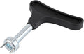 Spike Wrench for Golf Shoes, Iron Alloy Golf Shoes Replacement Spikes Tool with Comfortable Grip Golf Shoe Spike Softspikes Remover for Spike Shoes (Black)