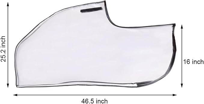 Transparent Golf Bag Rain Cover, Waterproof Rain Cover for Golf Bag