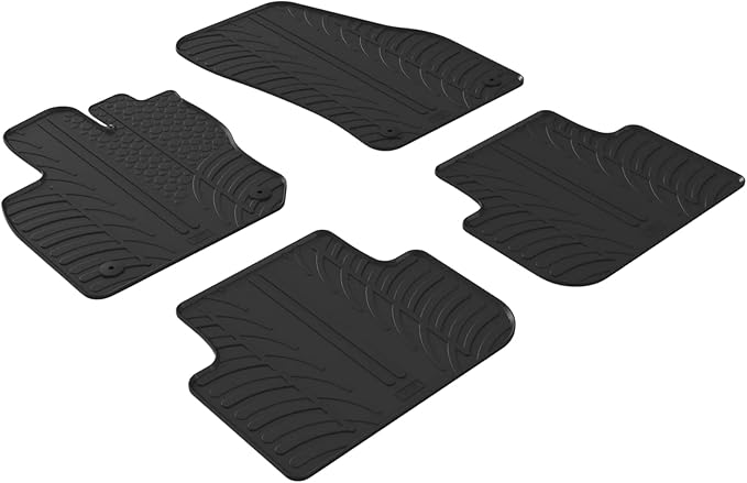Gledring USA Custom Fit All-Weather Rubber Floor Mats Intended for Volkswagen Tiguan 2025, No Trimming Required, Tailored Custom Fit, Protects from Rain, Mud, & Snow.