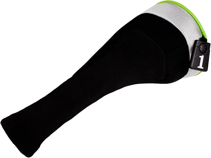Andux 3pcs/Set Golf 460cc Driver Wood Club Head Covers Long Neck with No. Tags