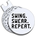 Men Golf Ball Marker with Magnetic Hat Clip, Funny Golf Accessories Gifts for Men, Novelty Birthday Gifts for Male Golfer Fan