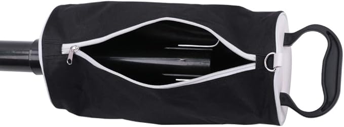 HOW TRUE Golf Ball Retriever, Portable Shag Bag Golf Ball Pick Up with Removable Plastic Tube, Pocket Shagger Storage